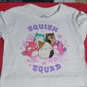 Squishmallows Kids T-Shirt - Squish Squad in White and Purple